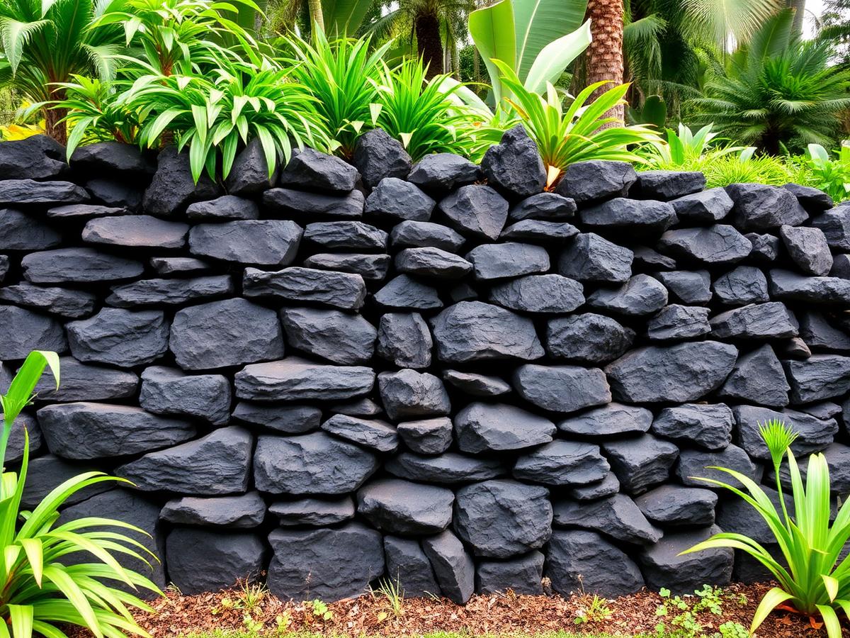 Lava Rock Walls